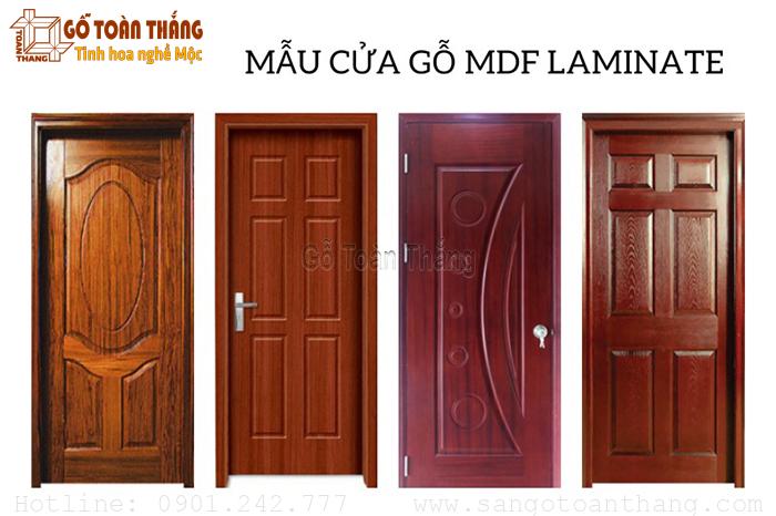 Cửa gỗ công nghiệp HDF phủ Laminate