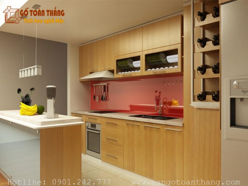 Tủ bếp gỗ công nghiệp MDF 1 Tủ bếp gỗ công nghiệp MDF