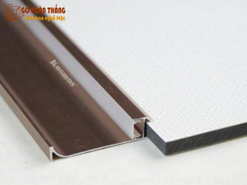 Nẹp nhôm chân tường Led màu Sâm panh - Hình ảnh 2