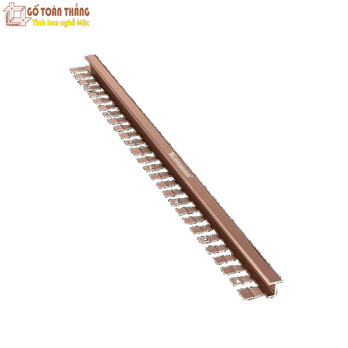 Nẹp chữ T uốn cong màu Sâm panh 1 Nẹp chữ T uốn cong màu Sâm panh