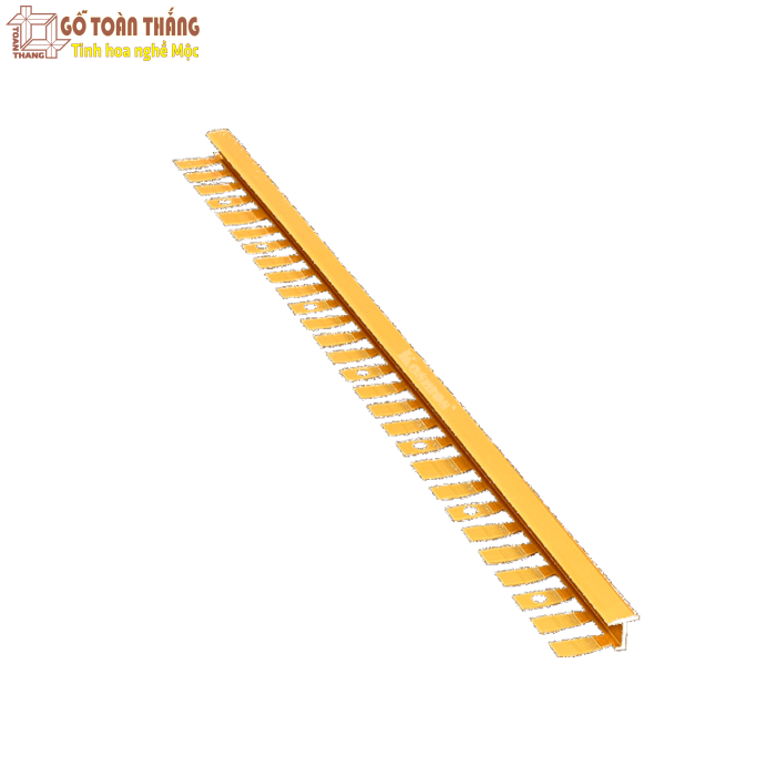 Nẹp T uốn cong màu Vàng gold 1 Nẹp T uốn cong màu Vàng gold