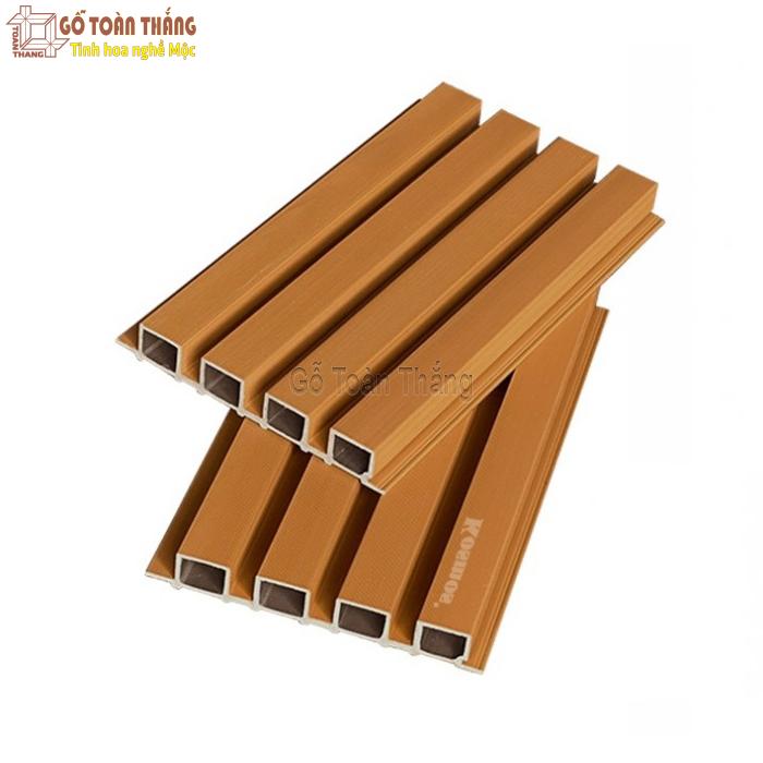 Tấm ốp gỗ nhựa phủ ASA Kosmos 4s184x28 Teak 1 Tấm ốp gỗ nhựa phủ ASA Kosmos 4s184x28 Teak