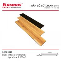 Sàn gỗ Kosmos cốt xanh đế cao su K83