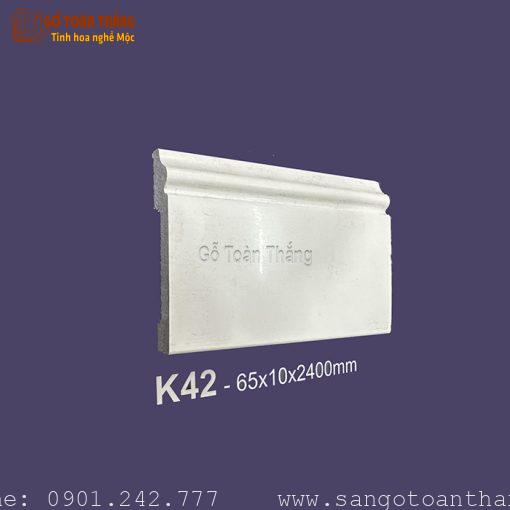 Len nhựa Hàn Quốc trắng trơn 65mm K42