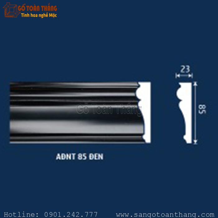 Phào lưng tường màu đen PS 85mm NT85-D 1 Phào lưng tường màu đen PS 85mm NT85-D