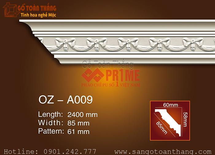 Phào chỉ Trần PU hoa văn Prime OZ-A009 1 Phào chỉ Trần PU hoa văn Prime OZ-A009