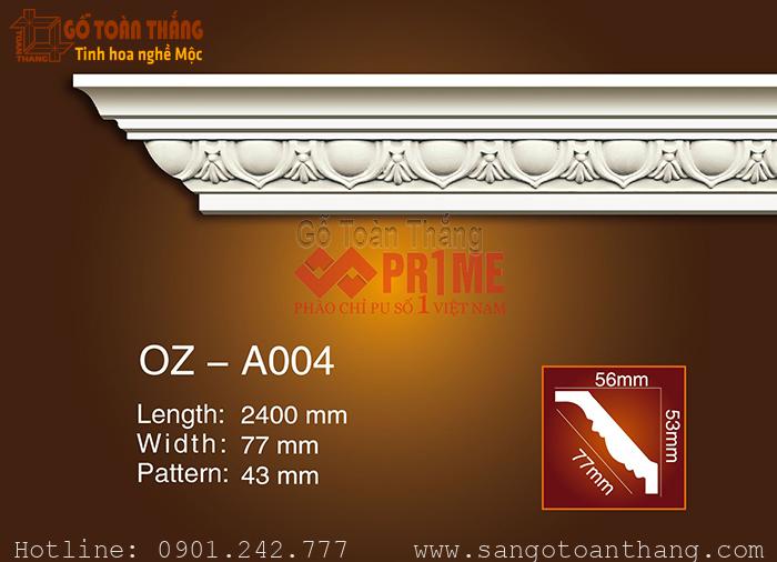 Phào chỉ Trần PU hoa văn Prime OZ-A004 1 Phào chỉ Trần PU hoa văn Prime OZ-A004