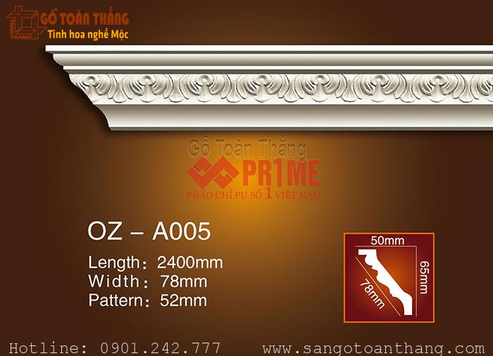 Phào chỉ Trần PU hoa văn Prime OZ-A005 1 Phào chỉ Trần PU hoa văn Prime OZ-A005