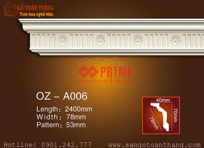 Phào chỉ Trần PU hoa văn Prime OZ-A006 1 Phào chỉ Trần PU hoa văn Prime OZ-A006