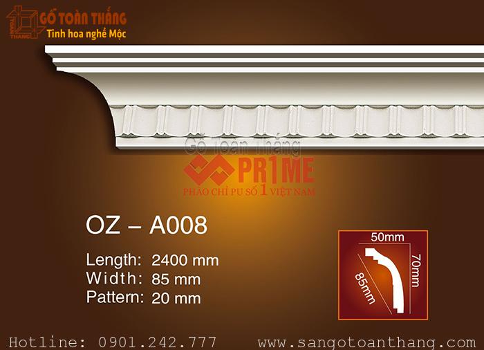 Phào chỉ Trần PU hoa văn Prime OZ-A008 1 Phào chỉ Trần PU hoa văn Prime OZ-A008