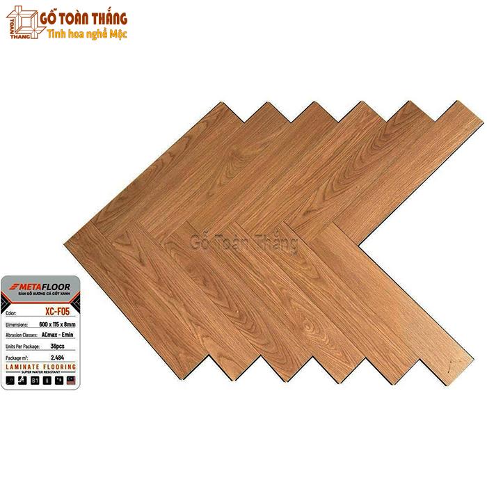 Sàn gỗ MetaFloor xương cá cốt xanh 8mm XC-F05 1 Sàn gỗ MetaFloor xương cá cốt xanh 8mm XC-F05