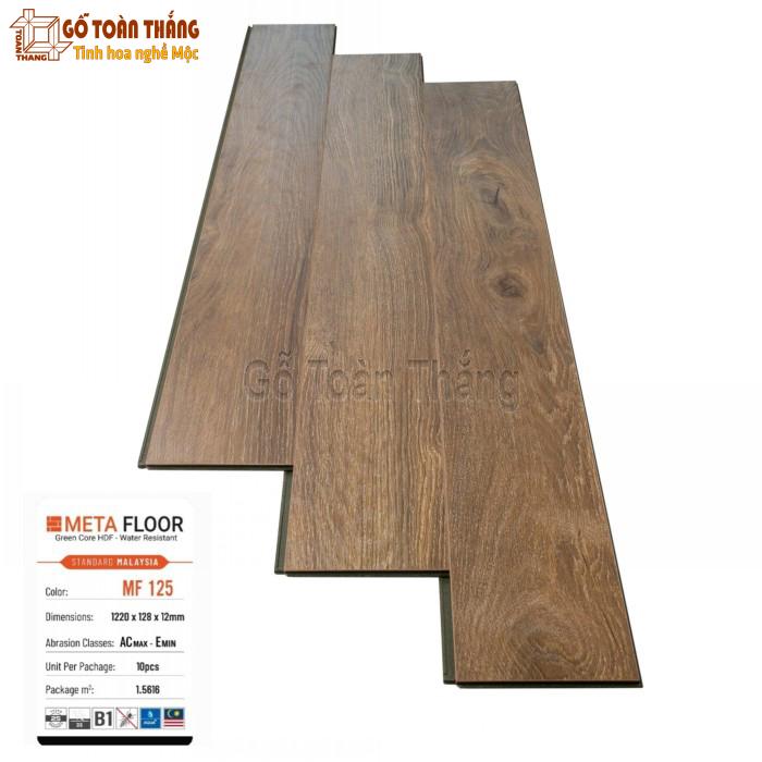 Sàn gỗ MetaFloor cốt xanh 12mm MF-125 1 Sàn gỗ MetaFloor cốt xanh 12mm MF-125