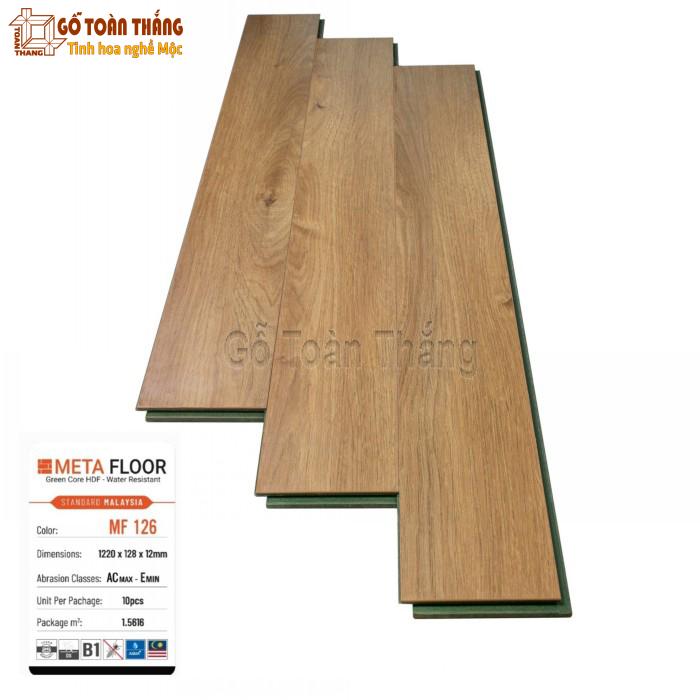 Sàn gỗ MetaFloor cốt xanh 12mm MF-126 1 Sàn gỗ MetaFloor cốt xanh 12mm MF-126