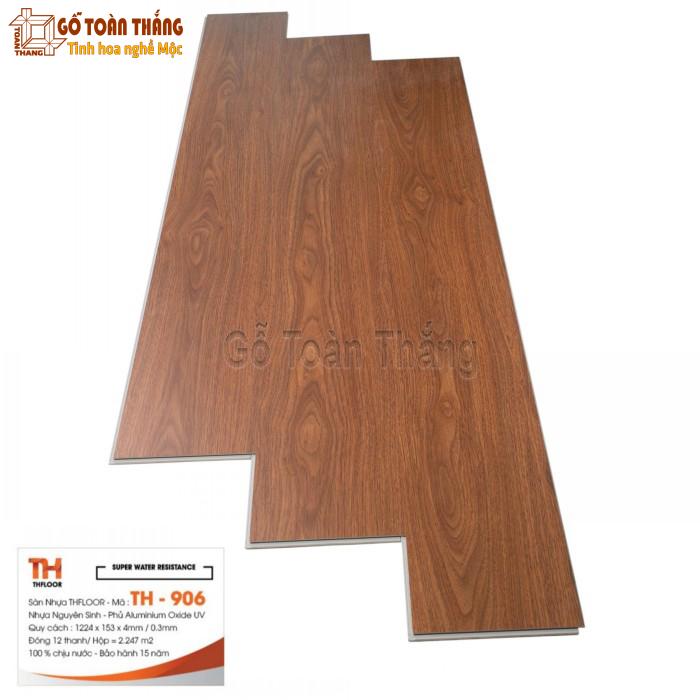 Sàn nhựa SPC THfloor đế cao su 4mm TH-906 1 Sàn nhựa SPC THfloor đế cao su 4mm TH-906