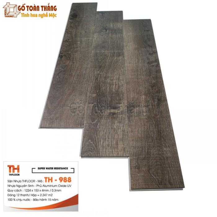 Sàn nhựa SPC THfloor đế cao su 4mm TH-988 1 Sàn nhựa SPC THfloor đế cao su 4mm TH-988