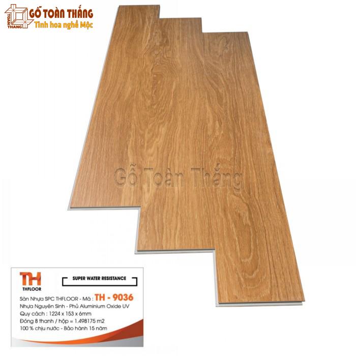 Sàn nhựa SPC THfloor đế cao su 6mm TH-9036 1 Sàn nhựa SPC THfloor đế cao su 6mm TH-9036