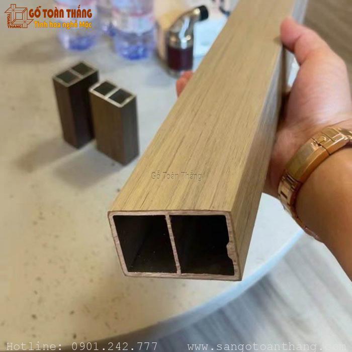 Thanh Lam gỗ nhựa lõi nhôm 30x50x3000mm Teak 1 Thanh Lam gỗ nhựa lõi nhôm 30x50x3000mm Teak