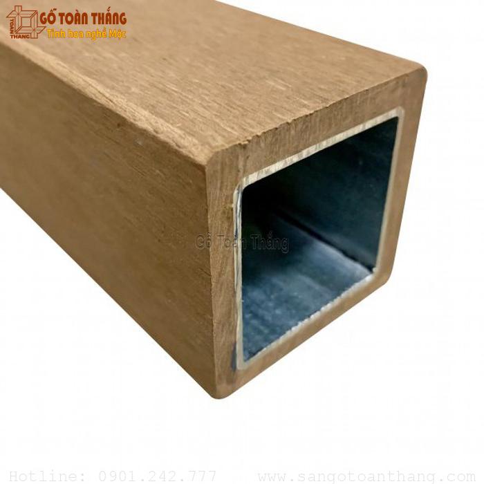 Thanh Lam gỗ nhựa lõi nhôm 50x50x3000mm 1 Thanh Lam gỗ nhựa lõi nhôm 50x50x3000mm