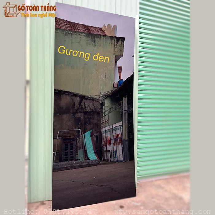 Tấm ốp than tre tráng gương Đen 8mm Luxwall 1 Tấm ốp than tre tráng gương Đen 8mm Luxwall