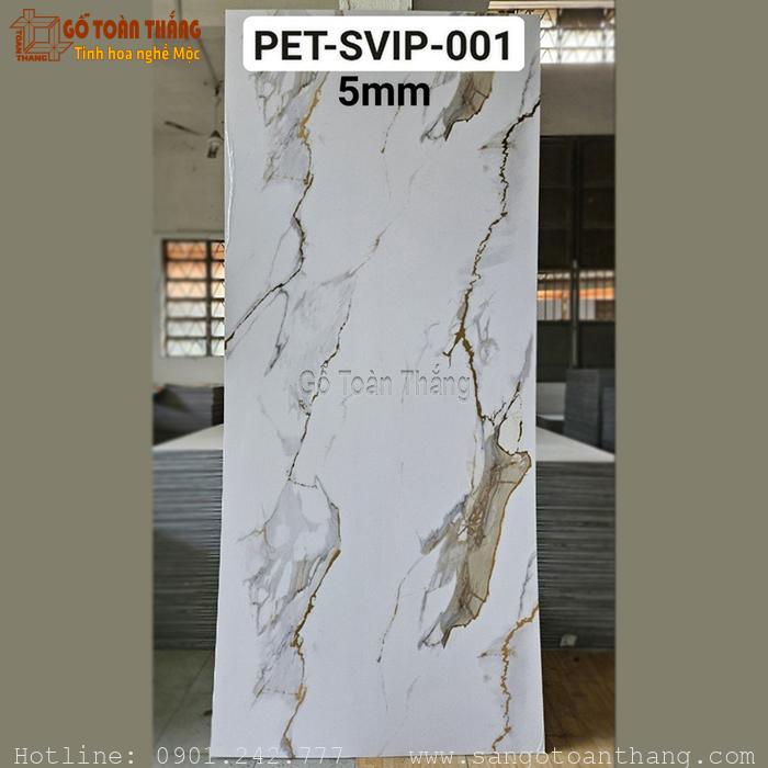 Tấm than tre 5mm vân đá mạ vàng PET-SVIP-001 1 Tấm than tre 5mm vân đá mạ vàng PET-SVIP-001