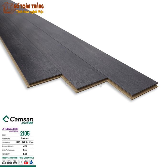 Sàn gỗ Camsan Aqua 12mm 2105 1 Sàn gỗ Camsan Aqua 12mm 2105