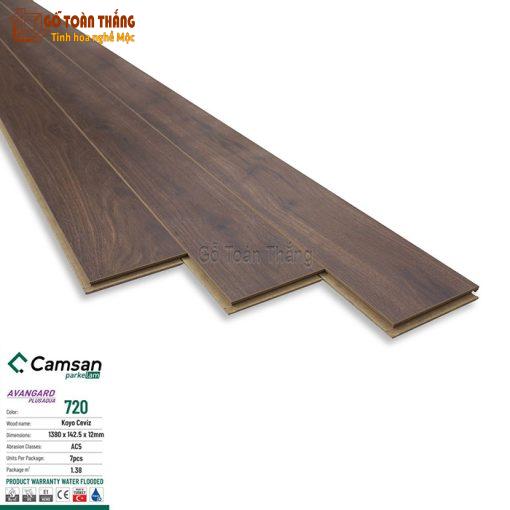 Sàn gỗ Camsan Aqua 12mm 720