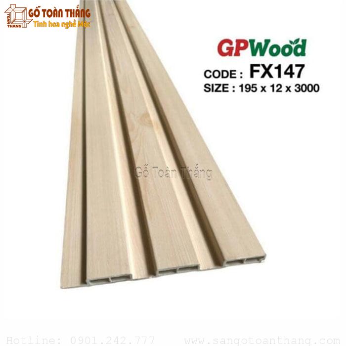 Lam 3 sóng thấp GPwood 12x195x2900mm FX-147 1 Lam 3 sóng thấp GPwood 12x195x2900mm FX-147