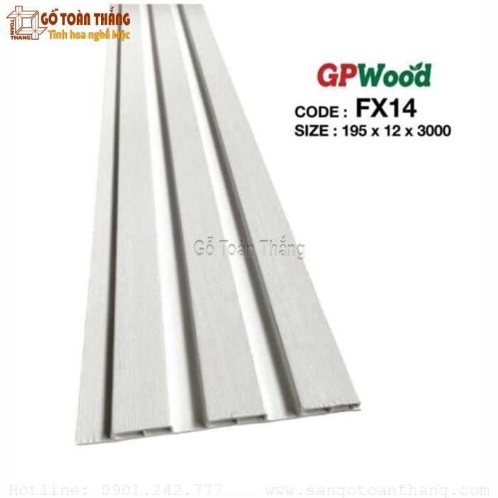 Lam 3 sóng thấp GPwood 12x195x2900mm FX-14 1 Lam 3 sóng thấp GPwood 12x195x2900mm FX-14