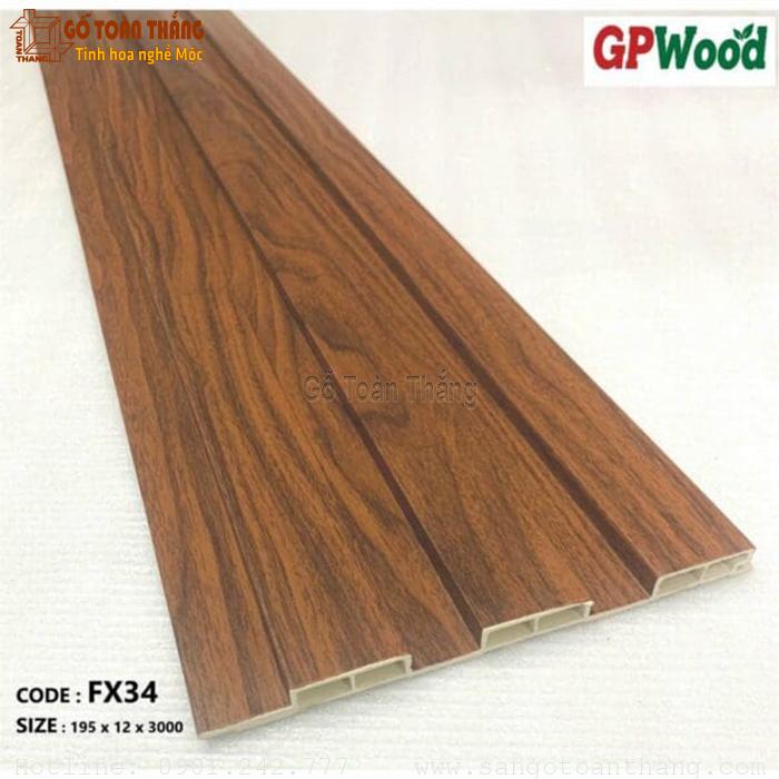 Lam 3 sóng thấp GPwood 12x195x2900mm FX-34 1 Lam 3 sóng thấp GPwood 12x195x2900mm FX-34
