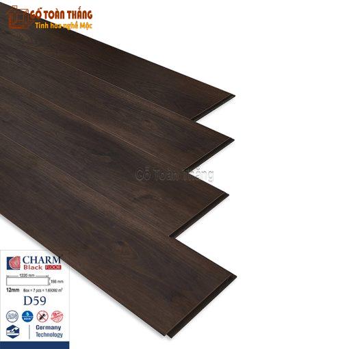 Sàn gỗ Charmwood 12mm cốt đen D59