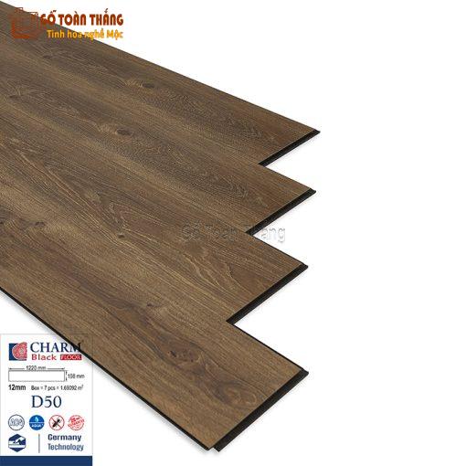 Sàn gỗ Charmwood 12mm cốt đen D50