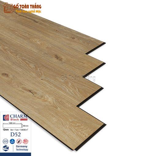Sàn gỗ Charmwood 12mm cốt đen D52