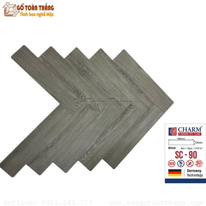 Sàn nhựa Charmwood xương cá SC-90 1 Sàn nhựa Charmwood xương cá SC-90
