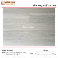 Sàn nhựa hèm khóa Kosmos 6mm đế cao su SPC-6001 3
