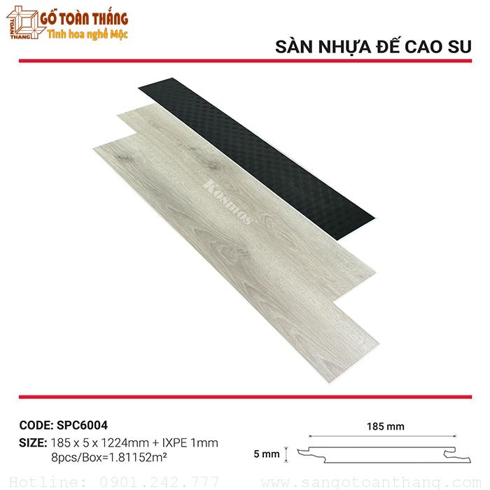 Sàn nhựa hèm khóa Kosmos 6mm đế cao su SPC-6004 1 Sàn nhựa hèm khóa Kosmos 6mm đế cao su SPC-6004