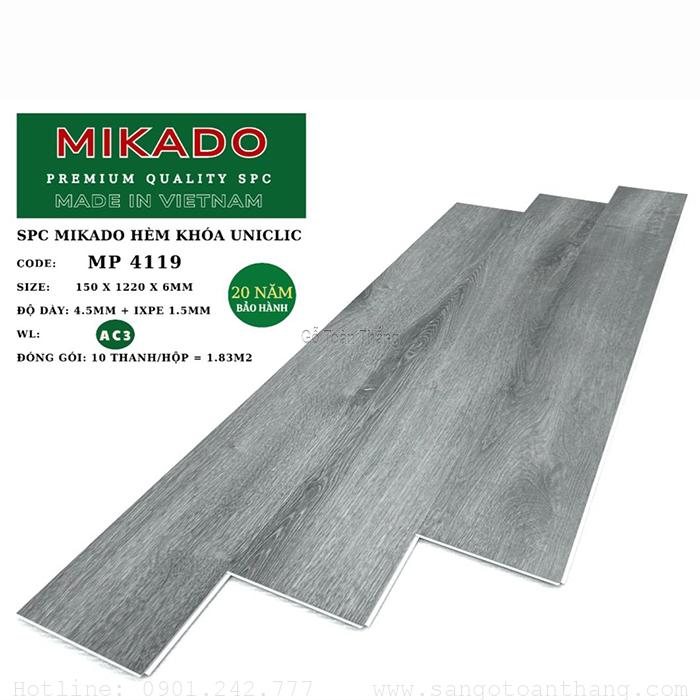 Sàn nhựa hèm khóa Mikado 4.5mm SPC MP-4119 1 Sàn nhựa hèm khóa Mikado 4.5mm SPC MP-4119