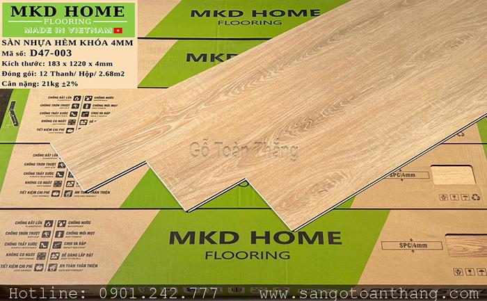 Sàn nhựa hèm khóa MKD Home D47-003 1 Sàn nhựa hèm khóa MKD Home D47-003
