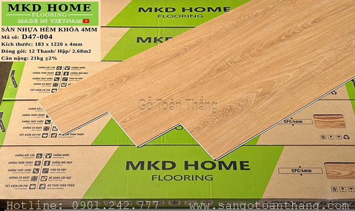 Sàn nhựa hèm khóa MKD Home D47-004 1 Sàn nhựa hèm khóa MKD Home D47-004