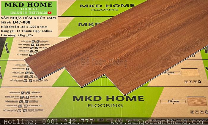 Sàn nhựa hèm khóa MKD Home D47-008 1 Sàn nhựa hèm khóa MKD Home D47-008