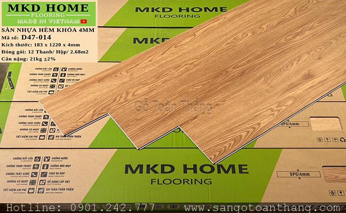 Sàn nhựa hèm khóa MKD Home D47-014 1 Sàn nhựa hèm khóa MKD Home D47-014