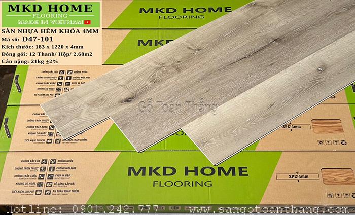 Sàn nhựa hèm khóa MKD Home D47-101 1 Sàn nhựa hèm khóa MKD Home D47-101
