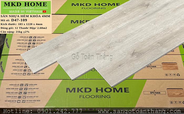 Sàn nhựa hèm khóa MKD Home D47-109 1 Sàn nhựa hèm khóa MKD Home D47-109