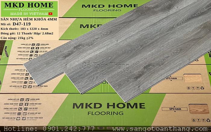Sàn nhựa hèm khóa MKD Home D47-119 1 Sàn nhựa hèm khóa MKD Home D47-119
