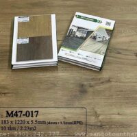 Sàn nhựa hèm khóa 4mm SPC đế cao su M47-017