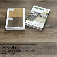 Sàn nhựa hèm khóa 4mm SPC đế cao su M47-018