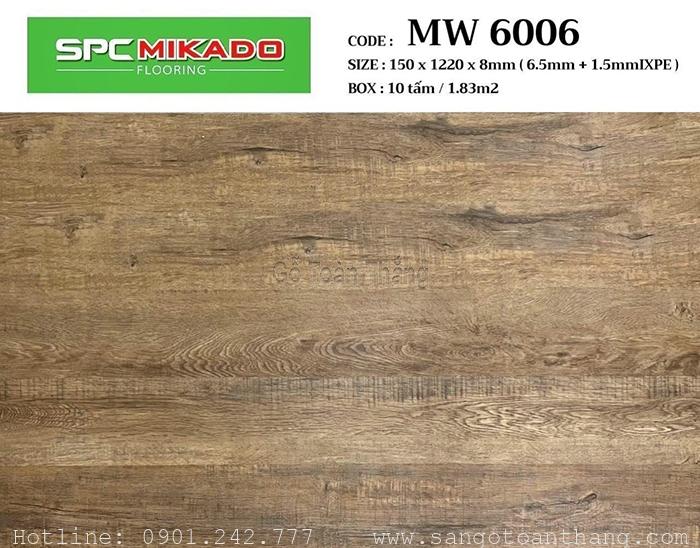Sàn nhựa Mikado 6.5mm SPC MW-6006 1 Sàn nhựa Mikado 6.5mm SPC MW-6006