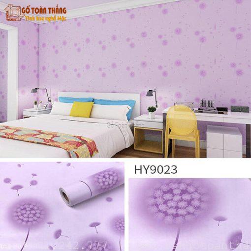 Decal dán tường bồ công anh tím HY-9023