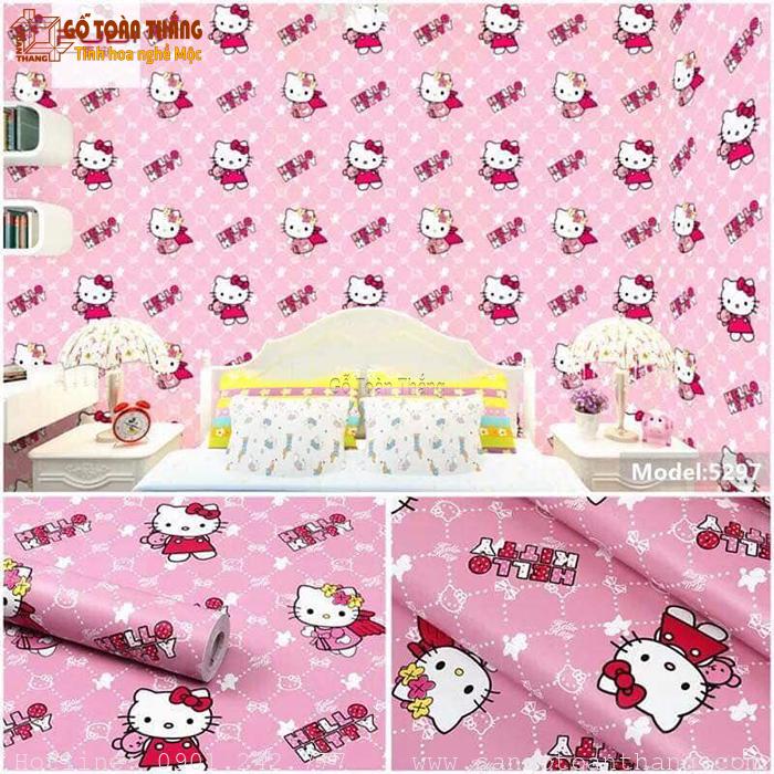 Decal dán tường Hello Kitty 5297 1 Decal dán tường Hello Kitty 5297