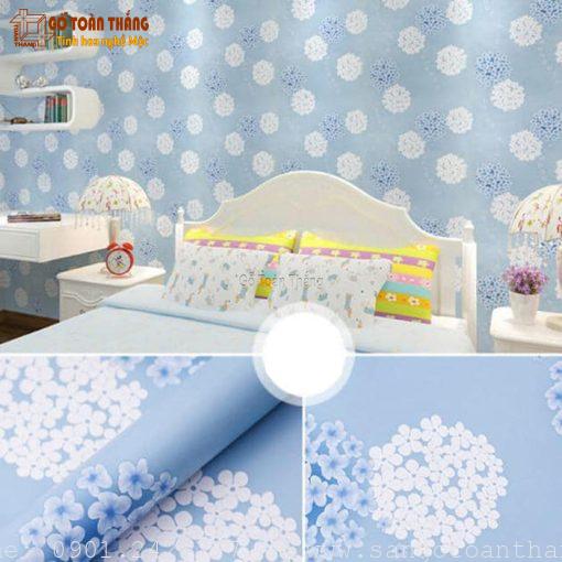 Decal dán tường hoa anh đào trắng