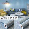 Decal dán tường xanh ô vuông J07